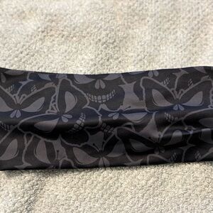 Constantly Varied Gear Black and Gray Skull Butterfly Headband